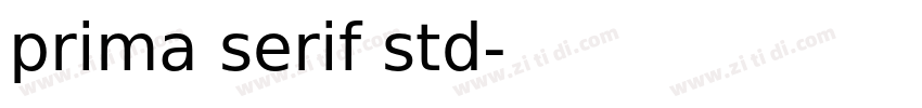 prima serif std字体转换